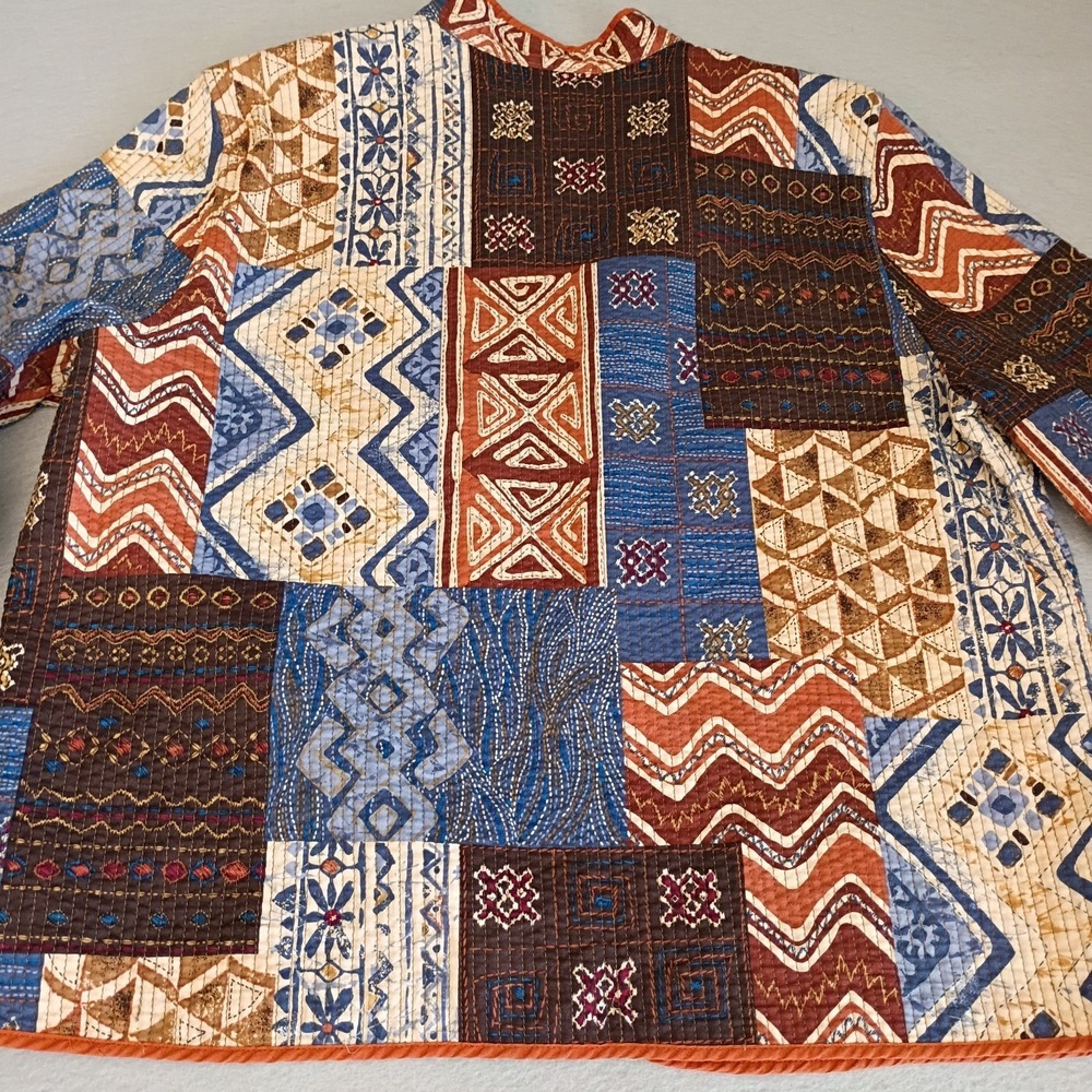 Alfred Dunner Open Jacket Blazer Patchwork Quilte… - image 6